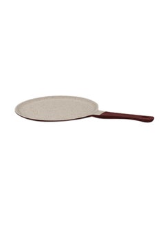 Buy Granite Coated Die Cast Aluminium Tawa Pan Maroon/White 27cm in UAE