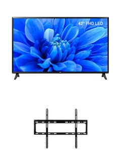 اشتري 43 Inch Full HD LED TV With Flat Panel TV Wall Mount Bracket 20 X 26Cm 43LM5500PVA/bundle Black في الامارات