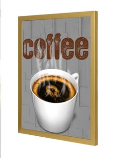 Buy Coffee Smok Wall Art Frame Multicolour in Saudi Arabia