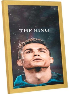 Buy The King Ronaldo Wall Art Frame Multicolour 33x43cm in Saudi Arabia