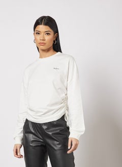 Buy Polly Solid Sweatshirt White in Saudi Arabia