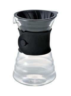 Buy V60 Drip Coffee Decanter Black/Clear 700ml in UAE