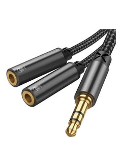 Buy Sy-A04 Headphone Male To 2-Female Y-Splitter Audio Cable Black in Egypt