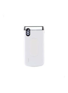 Buy Plus Wireless Power Bank 20000Mah 2.1A Elegance Series With Digital Power Display White in Egypt