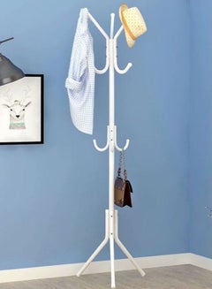 Buy Metal Cloth Rack Clothes And Coat Hanger Rack Garments Rack Elegant White Free Standing Cloth Rack White 172x43cm White 172x43cm in UAE