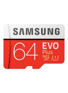 Buy Evo Plus 64GB Micro SD SDXC Card + Adaptor Class 10, U1upto100MB/s MB-MC64H 64.0 GB in UAE