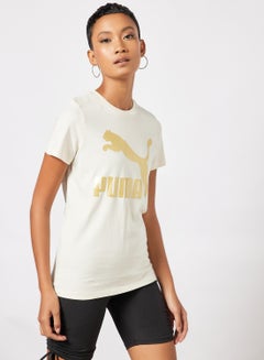 Buy Classics Logo T-Shirt Ivory in UAE