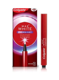 Buy Max White Overnight Teeth Whitening Pen Transparent 2.5ml in UAE