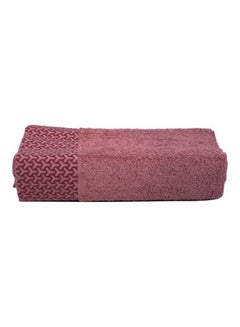 Buy Bath Towel Burgundy 50x100cm in Saudi Arabia