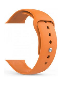 Buy Bracelet silicone For Apple Watch 38 MM Orange in Egypt