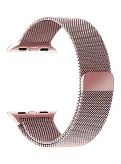 Buy Magnetic Bracelet Stainless Steel For Apple Watch 38 MM Pink in Egypt