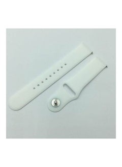 Buy Samsung Galaxy Active1 40mm Silicone Strap 20mm White in Egypt