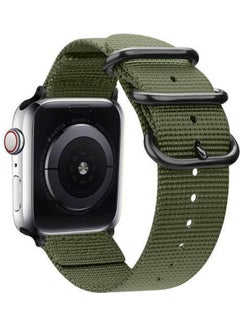 اشتري Apple Iwatch Series 7 45Mm Sport Band, Lightweight, Breathable Nylon Strap Green في مصر