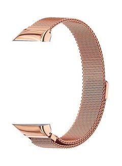 اشتري Stainless Steel Magnetic Watch Band For Huawei Band 6 Honor Band 6 Gold في مصر