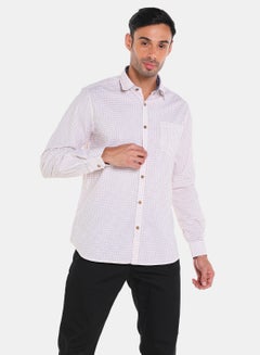اشتري قميص بتصميم كاجوال أنيق أبيض نافاجو في السعودية