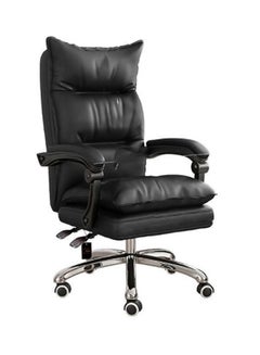 Buy Leather Business Lift Anchor Chair Black in Saudi Arabia