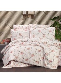 Buy 10-Piece Comforter Set cotton Multicolour 260x240cm in Saudi Arabia