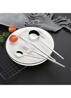 Buy 4-Piece Stainless Steel Cutlery Set Silver 220mm in Saudi Arabia