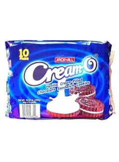 Buy Cream O Vanilla Chocolate Sandwich Cookies 33grams Pack of 10 in UAE