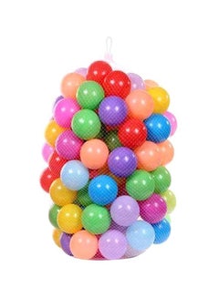 Buy 100-Piece Smooth Edges And Germ Free Design Vibrant Colors Pool Ball Set 7x7x7cm in Saudi Arabia