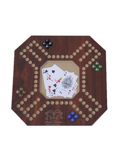 Buy Royal Jackaroo Board And Card Games Set With 16 Marble Stones Durable Sturdy in Saudi Arabia