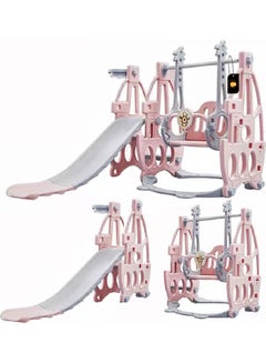Buy 3-In-1 Combination Kids Indoor/Outdoor Multifunctional Slide and Swing 155x105x135cm in Saudi Arabia