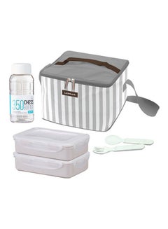 اشتري Lunch Box 4 Piece Set Grey 18cm في مصر