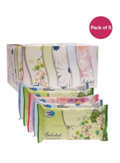 Buy Pack Of 5 Perfumed Facial Tissues,2 Ply,100 Sheets White in UAE