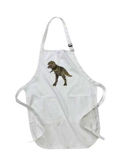 Buy A Tyrannosaurus Rex Dinosaur   Printed Apron With Pockets White 22 x 30inch multicolor 20x30cm in Egypt