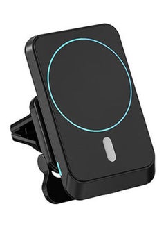 Buy Wireless Magnetic Car Charger 15W Fast Charging Compatible Iphone 12, Iphone 12 Pro And Iphone 12 Pro Max Black in Egypt