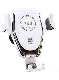 اشتري Wireless Charger Mobile Holder For Car Compatible All Mobile Phones Charge Wireless White في مصر