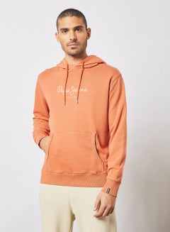 Buy Dariel Logo Hoodie Orange in Saudi Arabia