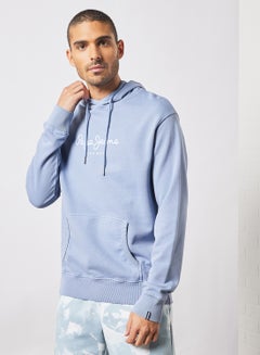 Buy Dariel Logo Hoodie Blue in Saudi Arabia