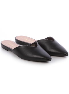 اشتري Sean Dyed Flat Sandals Black في السعودية