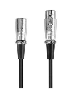 اشتري Series XLR 3-Pin Male to XLR 3-Pin Female Microphone Cable XLR-C5-Black Black في السعودية