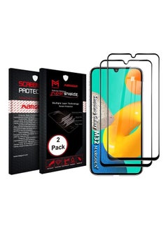 Buy 2-piece Screen Protector HD Tempered Glass for Samsung Galaxy A32  (6.4inch) Clear in UAE
