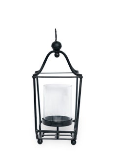 Buy Modern Ideal Design Handmade Lantern Unique Luxury Quality Scents For The Perfect Stylish Home Black 10X9X27cm in UAE