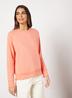 Buy Basic Sweatshirt Pink in Saudi Arabia