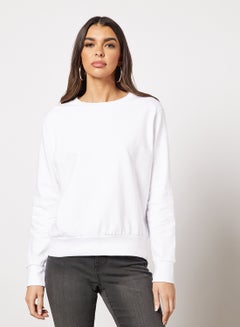 Buy Basic Sweatshirt White in UAE