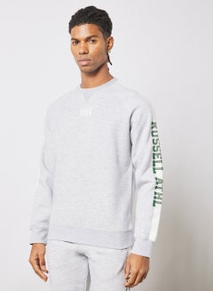 Buy Contrast Stripe Sweatshirt Grey in Saudi Arabia