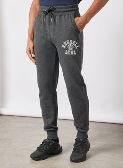 Buy Slim Fit Logo Sweatpants Grey in UAE