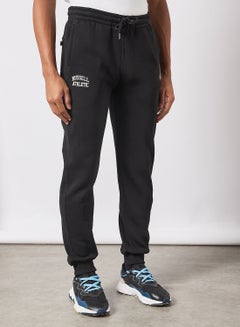 Buy Iconic Cuffed Sweatpants Black in UAE