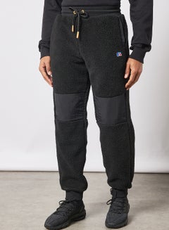 Buy Reginald Sherpa Sweatpants Black in UAE