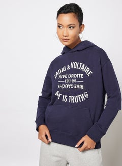 Buy Spencer Blason Hoodie Navy in UAE