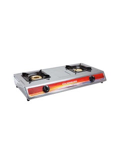 Buy 2-Burner Stainless Steel Gas Cooktop OMK2230 Silver in UAE