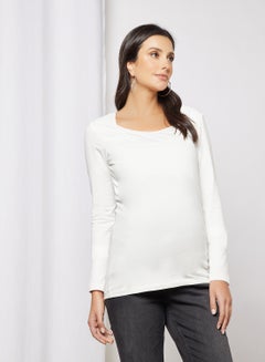 Buy Maternity Nursing T-Shirt (Pack of 2) Black/White in Saudi Arabia