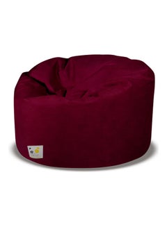 Buy Ultra-Soft Bean Bag Relaxing Chair Burgundy in Saudi Arabia