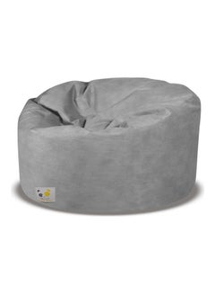 Buy Ultra-Soft Bean Bag Relaxing Chair Grey 100 x 35 x 100cm in Saudi Arabia
