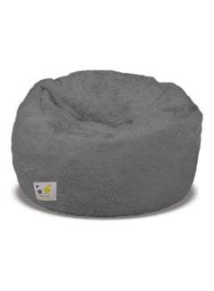 Buy Ultra-Soft Bean Bag Relaxing Chair Grey 80 x 35 x 80cm in Saudi Arabia