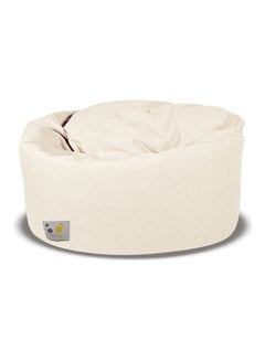 Buy Ultra-Soft Bean Bag Relaxing Chair White 120 x 35 x 120cm in Saudi Arabia